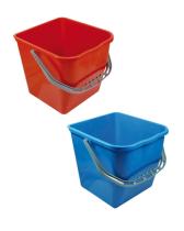 Limpieza 04380 - CUBO 25 LITROS. AZUL / ROJO.