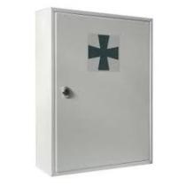 BTV Buzones, cajas fuertes, cajas de seguridad 505 - BOTIQUIN ACERO PINTADO BLANCO 30X40 CM  CON CERRADURA