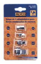 Alyco herramientas 191886 - 115-J JGO. ADAPTADORES P/VASOS Y PU