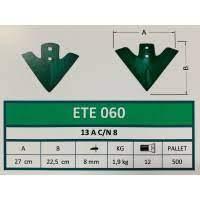 ETESA 060 - REJA GOLONDRINA CON NERVIO ETE 8M/M