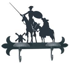 ZORRO 11725 - PERCHA "DON QUIJOTE Y SANCHO" - 290 MM.