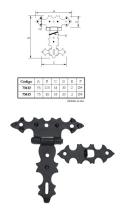 ZORRO 73612 - CIERRE COFRE 95X110 MM.