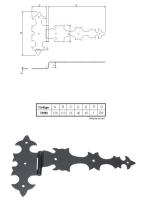 ZORRO 73891 - BISAGRA ESCUADRA ARCON 150X115 MM.