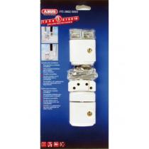 ABUS FTS30023003W189 - 2 CERROJOS LLAVES IGUALES P/PUERTA-VENTANA CORREDERA BLANCO