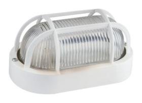 ELECTRO DH 60245B - APLIQUE OVAL PLASTICO BLANCO 60W