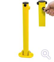 EBERSIGN 80401 - POSTE ABATIBLE C/CERRADURA PARA PARKING  ALTURA 61CM