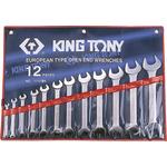 KING TONY 1112SR - ESTUCHE DE 12 LLAVES FIJAS PULGADAS