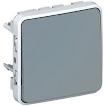 LEGRAND 069511 - INTERRUPTOR / CONMUTADOR LEGRAND PLEXO MODULAR GRIS