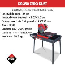 RUBI 56940 - CORTADORA TRONZADORA DR-350 ZERO DUST 230V-50 HZ.