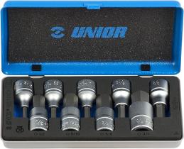 UNIOR 621759 - 192/14INCH-JUEGO DE VASOS CON PUNTA HEXAGONAL EN CAJA METALI