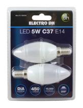 ELECTRO DH 81199DIA - SET 2 BOMBILLAS LED.VELA/C37.E-14.5W.DIA