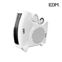 EDM 07205 - CALEFACTOR COMPACTO "2 EN1"  1000 - 2000W