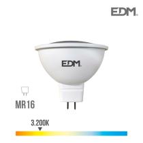 EDM 35245 - LAMPARA DICROICA MR16 12V SMD 5W 12 LEDS 3.200K CALIDA EDM