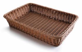 Lacor menaje y hogar 63890 - CESTA PAN RECTANGULAR MARRON 53X33,5X9