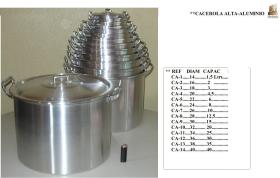 ARDOSIA CA14 - TARTERA ALTA ALUMINIO 40 LITROS