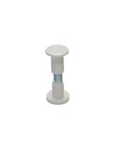 MICEL 90334 - 4 TORNILLOS ENSAMBLE PLASTICO M6 34-40 MM BLANCO