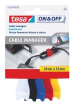 TESA 552360000001 - CABLE MANAGER 20CM X 12MM, 5U, MULTICOLOR