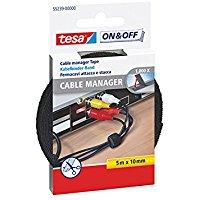 TESA 552390000001 - CABLE MANAGER 5M X 10MM, NEGRO