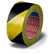 TESA 607600008716 - CINTA SENALIZACION NEGR/AMAR 33M X 50MM