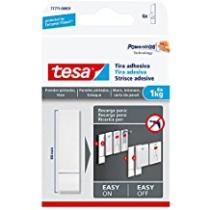 TESA 777710000100 - SMS TIRA POWERSTRIPS HASTA 1KG PARED PINTADA, RECAMBIO