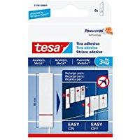 TESA 777610000100 - SMS TIRA POWERSTRIPS HASTA 3KG AZULEJOS, RECAMBIO