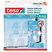 TESA 777340000100 - SMS 5 GANCHOS ADHESIVOSDECO TRANSP HASTA 0,2KG