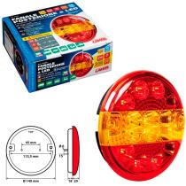 LAMPA LAM41529 - FARO LED REDONDO TRASERO 3 FUNCIONES 12/24V