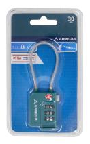 ARREGUI A1313120 - CANDADO TSA COMB ARCO FLEXIBLE VERDE