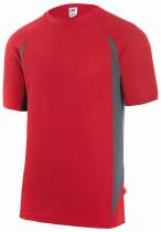 VELILLA CONFECCION 1055011208 - CAMISETA TRANSPIRABLE BICOLOR ROJO/GRIS