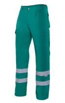 VELILLA CONFECCION 15902 - PANTALON VERDE CON CINTA REFLECTANTE MULTIBOLSILLOS