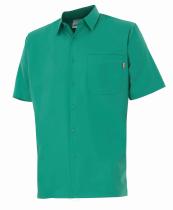 VELILLA CONFECCION 5312 - CAMISA MANGA CORTA VERDE CON BOLSILLO