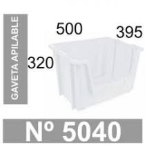 TAYG 268342 - GAVETA APILABLE Nº 5040 TRANSPARENTE 50 LITROS