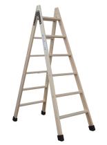 SVELT S76 - ESCALERA DE MADERA DOBLE SUBIDA S7 DE 6 PELDAÑOS
