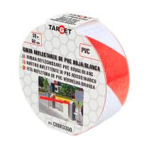INDUSTRIAL PRECISION TOOLS CRBR3350 - CINTA REFLECTANTE ROJA/BLANCA 33MT X 50MM (PARA INTERIOR)