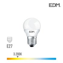 EDM 98947 - BOMBILLA LED ESFERICA E27 7W 600LM 3200K