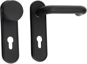 CISA 107070240 - JUEGO PLACAS POMO FIJO+MANILLA Y AGUJERO CILINDRO D.E.=72MM