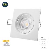 EDM 31656 - DOWNLIGHT LED EMPOTRAR 5W 380LM 3200K CUADRADO MARCO BLANCO