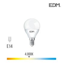 EDM 98338 - BOMBILLA ESFERICA LED E14 5W 400 LM 4000K LUZ DIA