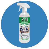 Quimica 2092901LITRO - Limpiador Hidroalcohólico QF X-99 Clear Higienizante 1L Pulv