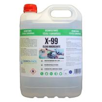 Quimica 2092905LITROS - Limpiador Hidroalcohólico QF X-99 Clear Higienizante 5L