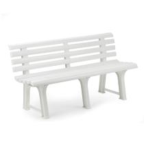 EDM 75229 - BANCO JARDIN  BLANCO 145X49X74CM PESO: 9,5KG POLIPROPILENO