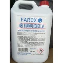 c 114100 - GEL MANOS HIDROALCOHÓLICO 5L SIN PERFUME FAROX 5L