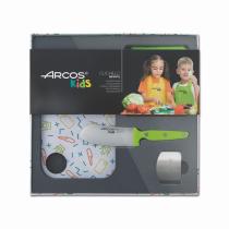 ARCOS - CUCHILLOS 792721 - JUEGO NIÑOS 4 PIEZAS VERDE CAJA REGALO