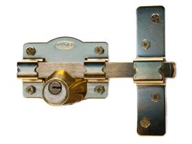 ILARGI 1203SHL - CERROJO SEGURIDAD 1203 LLAVE/LLAVE - 105 MM LATONADO