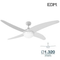 EDM 33806 - VENTILADOR DE TECHO BLANCO CASPIO 60W ASPAS 132CM