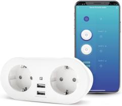 Grupo Imprex 401301 - GZ ENCHUFE SMART WIFI 2 TOMAS Y 2 USB