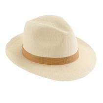 SOMBREROS 2898816456 - SOMBRERO FEDORA PANAMÁ BOGART CELULOSA YUTE BEIGE TALLA 56