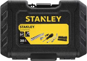 STANLEY STMT828281 - ESTUCHE 38 PIEZAS 1/4" CON CARRACA DE 75 DIENTES