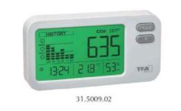 HERTER 150401050 - MEDIDOR DE CO2 AMBIENTE, Tª Y HUMEDAD DE SOBREMESA