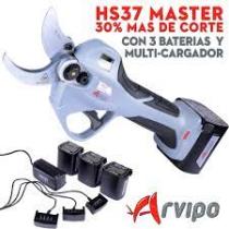 ARVIPOTECNIC 30070021000 - TIJERA PODA ELECTRICA PS37 MASTER (3 BATERIAS)